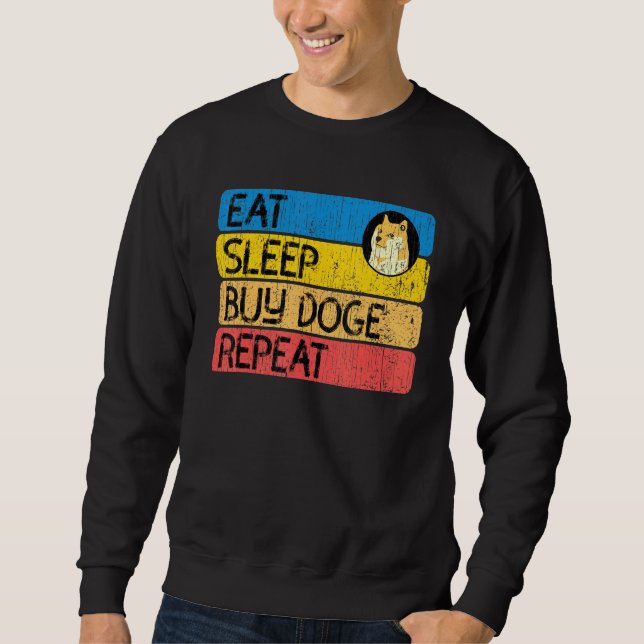 Sudadera Dogecoin Doge Con Gafas De Sol (Anverso)