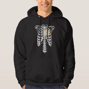 Sudadera Dogecoin Heart Skeleton Cage Love Doge Hodl Sk