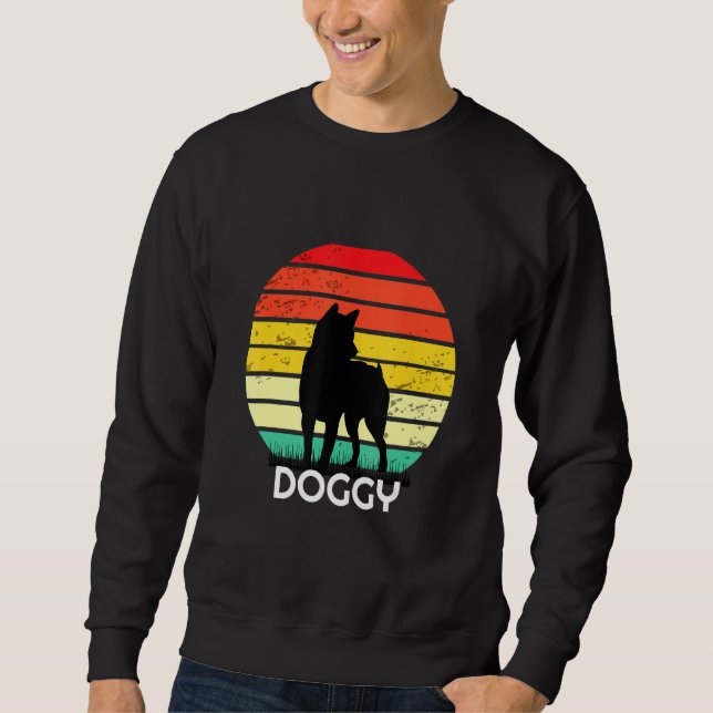 Sudadera Doggy Retro Vintage Sunset (Anverso)