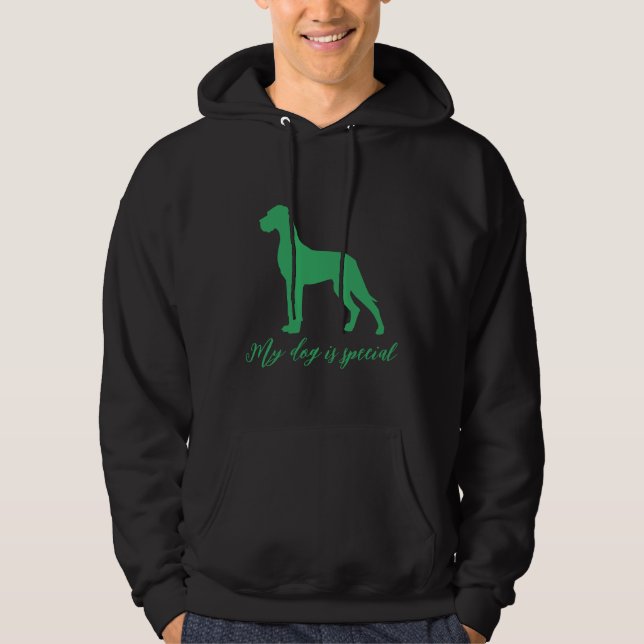 Sudadera Dogo alemán natural (Anverso)