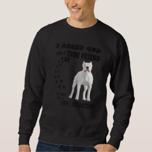 Sudadera Dogo Argentino Cita A Mamá Papá Imprimir Mas Argen