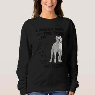 Sudadera Dogo Argentino Cita A Mamá Papá Imprimir Mas Argen