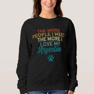 Sudadera Dogo Argentino Papá Amo Los Perros Odio A Las Pers
