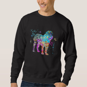 Sudadera Dogo de Burdeos Colorido   Perro Dogo de Burdeos