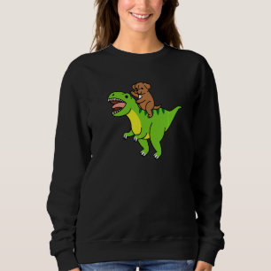 Sudadera Dogo de Burdeos montando al perro dinosaurio Rex