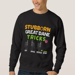 Sudadera Dogo Gran Danés negro terco trucos perro