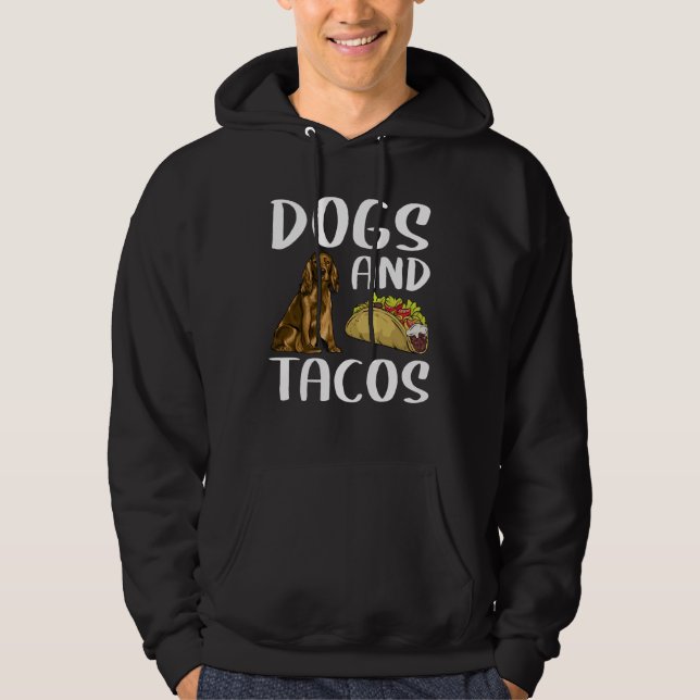 Sudadera Dogs And Tacos Cocker Spaniel Mexican Food (Anverso)