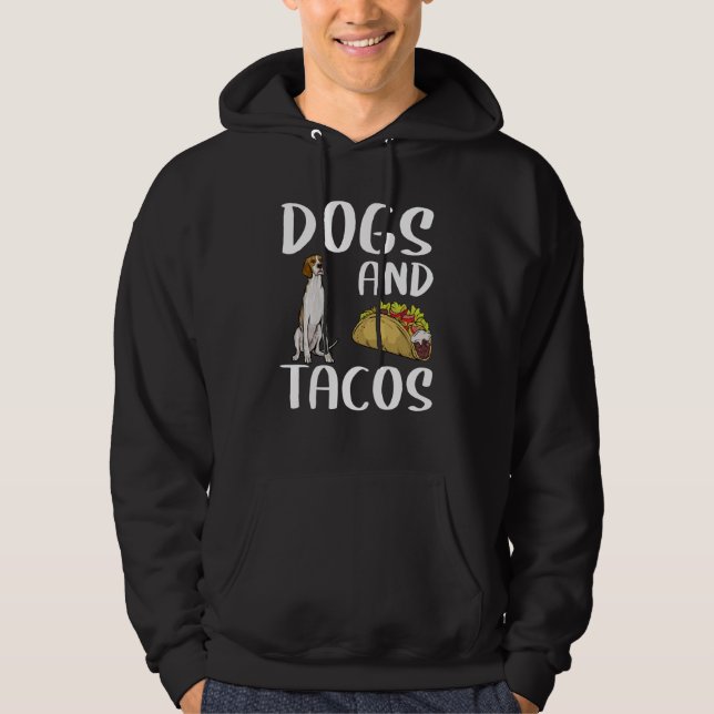Sudadera Dogs And Tacos Irish Terrier Mexican Food (Anverso)