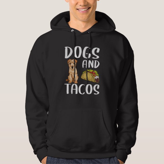 Sudadera Dogs And Tacos Norfolk Terrier Mexican Food (Anverso)