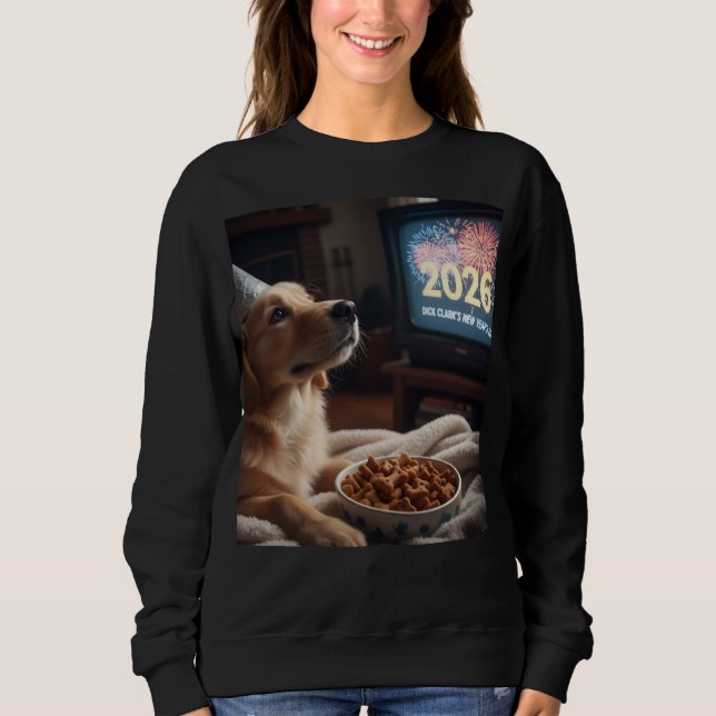 Sudadera Dogs like new years too Woman's Sweat Shirt (Anverso)