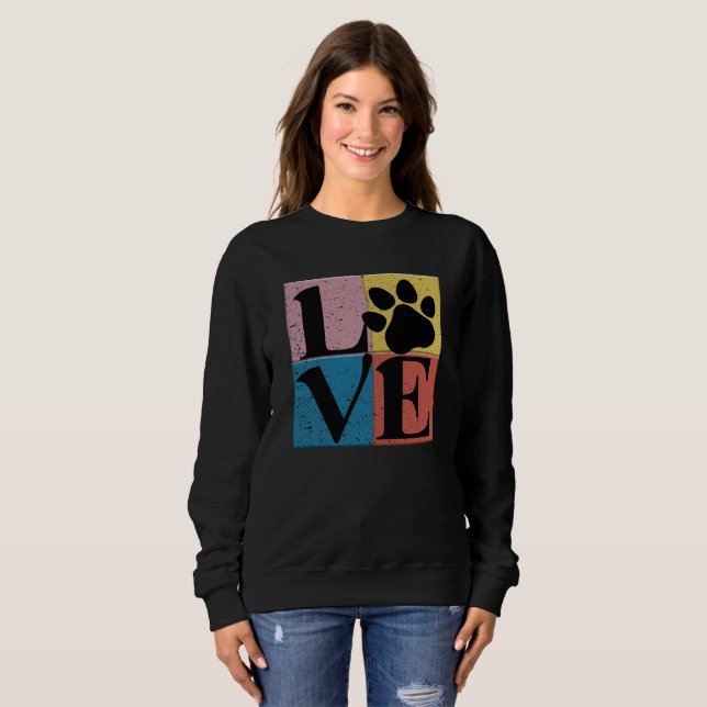 Sudadera Dogs Paw Love (Anverso completo)