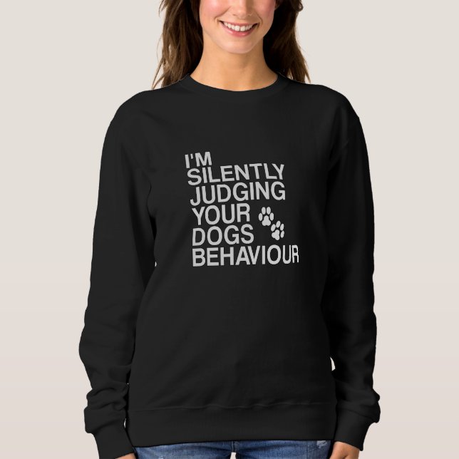 Sudadera Dogtraining Juzgando Silenciosamente El Comportami (Anverso)
