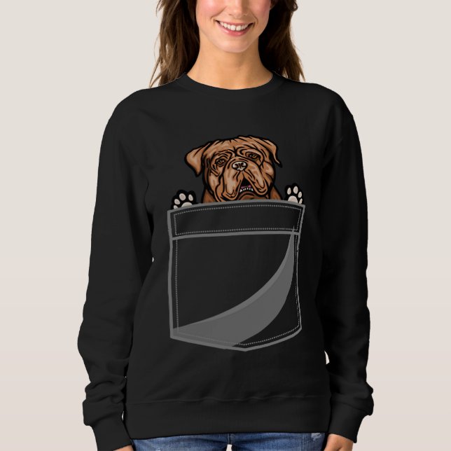 Sudadera Dogue de Bordeaux In A Pocket (Anverso)