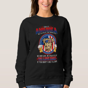 Sudadera Dogue De Burdeos Perro Este América Amamos Los Per