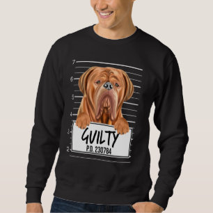 Sudadera Dogues De Bordeaux Mugshot Guilty Dog