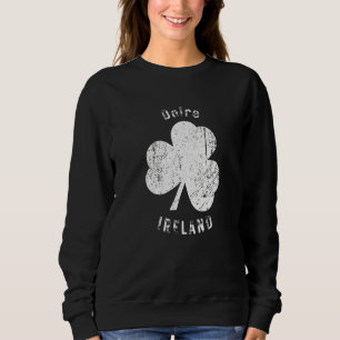 Sudadera Doire Derry Irlanda Trébol Vintage Apretado