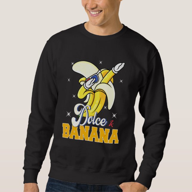 Sudadera Dolce Banana Dabbing Bananas Vegan Veggie (Anverso)