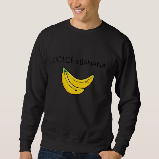 Sudadera Dolce Y Banana Nana Fruit Vegan Veggie Healthy (Anverso)