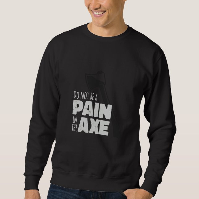 Sudadera Dolor en la cita del hacha (Anverso)