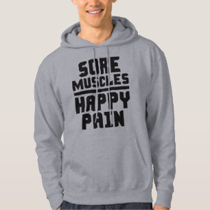 Sudadera Dolor muscular Feliz Dolor - Fitness Workout