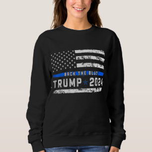 Sudadera Doloroso Trump 2024 En El Rojo Azul Retro Estadoun