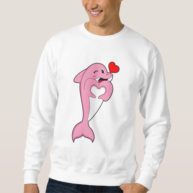 Sudadera Dolphin Love Heart (Anverso)