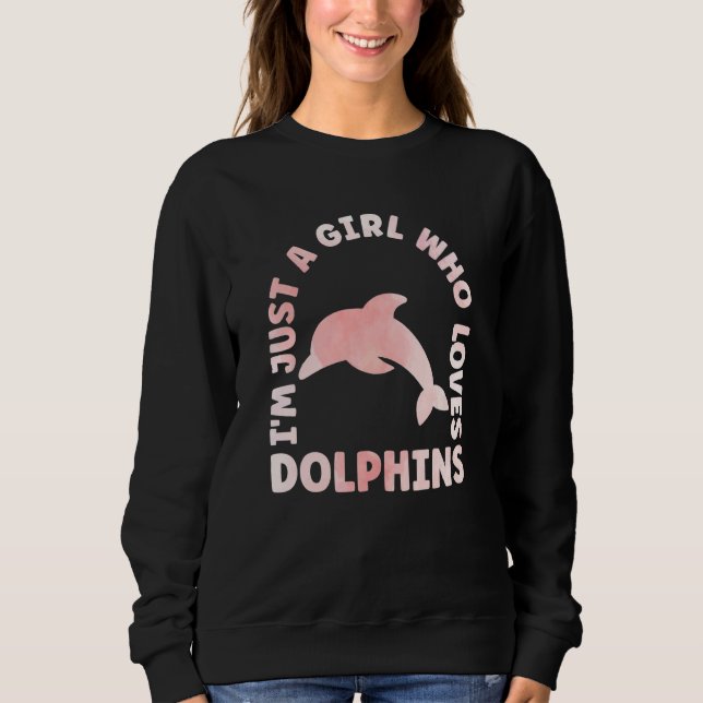 Sudadera Dolphin Outfit for Dolphin Lovers Apparel Women Gi (Anverso)