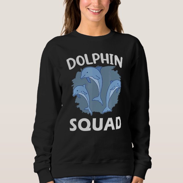 Sudadera Dolphin Squad Animal Cute Dolphins (Anverso)