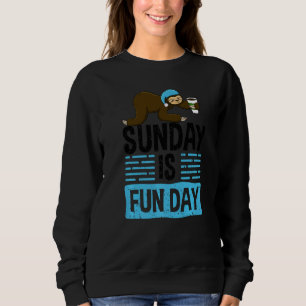 Sudadera Domingo Es Divertido Cabeza Dormilona Perezoso Amo