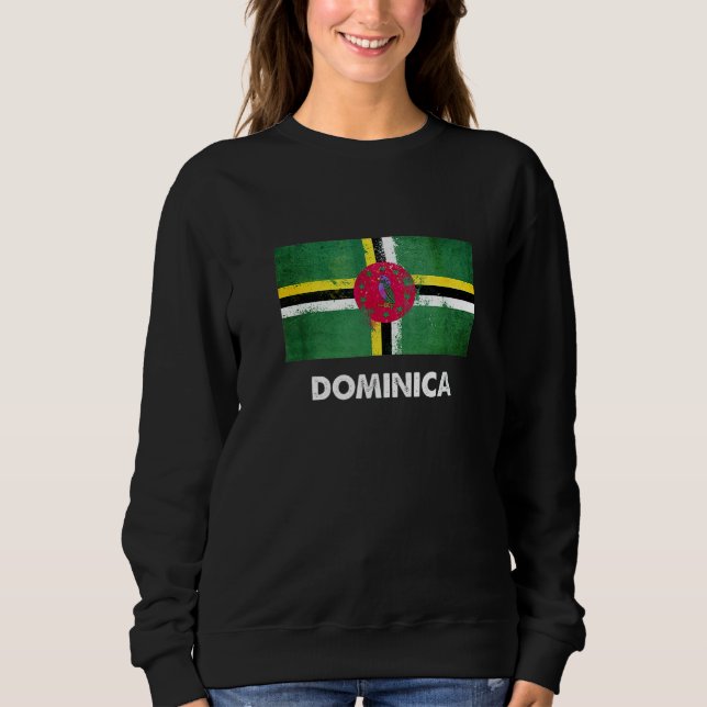 Sudadera Dominica Flag  Dominican  2 (Anverso)