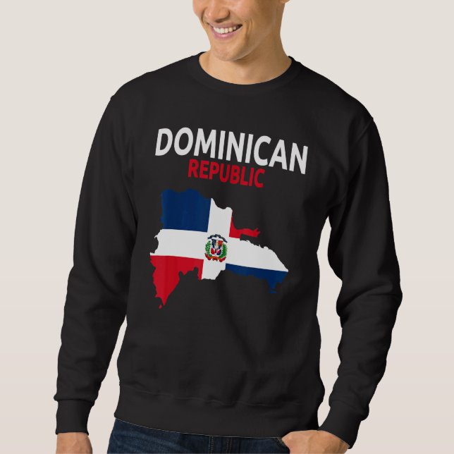 Sudadera Dominican Republic Flag Idea For Men & Dominican F (Anverso)