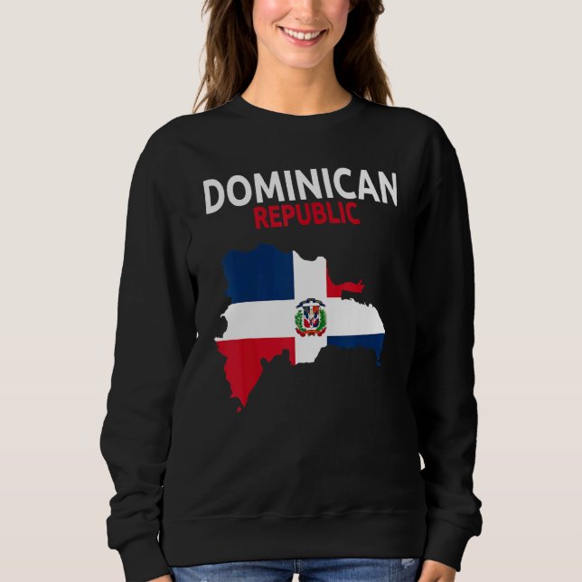 Sudadera Dominican Republic Flag Idea For Men & Dominican F (Anverso)