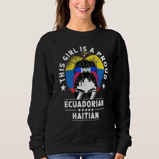 Sudadera Dominican Republic Flag Venezuela Grown Women Girl (Anverso)