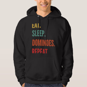 Sudadera Dominoes divertidos regalo Comer Dominoes Repetir