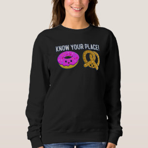 Sudadera Dona y Pretzels Conoce Tu Lugar Hornear Pretzel