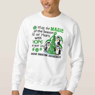 Sudadera Donación de órganos de los pingüinos del navidad