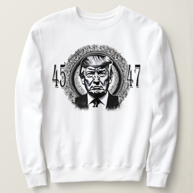 Sudadera Donald Trump 45/47 (Anverso del diseño)