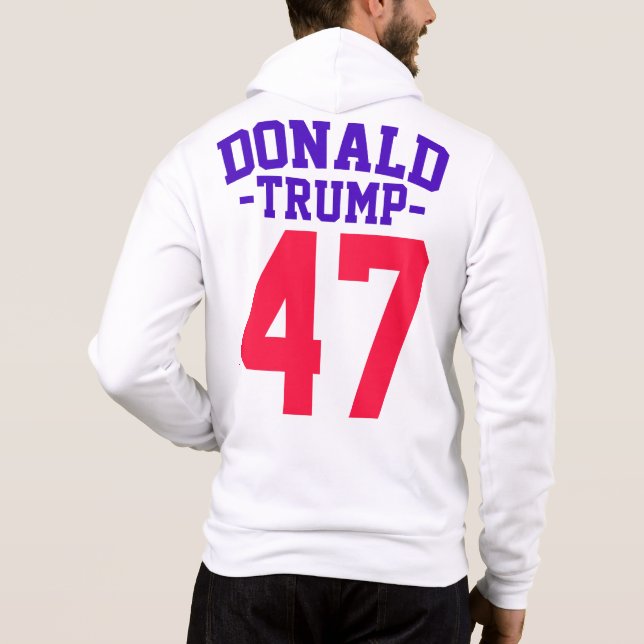 Sudadera Donald Trump 47 elecciones presidenciales 2024 (Reverso)