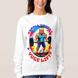 SUDADERA DONALD TRUMP- PEQUEÑAS VIDRIOS DE MANOS