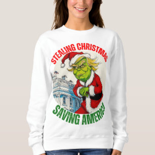 SUDADERA DONALD TRUMP - ROBAR NAVIDADES, SALVAR A ESTADOS U