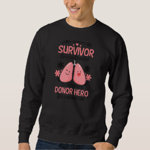 Sudadera Donante de órganos de sobrevivientes de trasplante