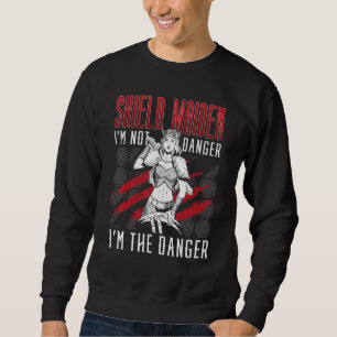 Sudadera Doncella Escudo No Soy Peligro Soy El Peligro Viki