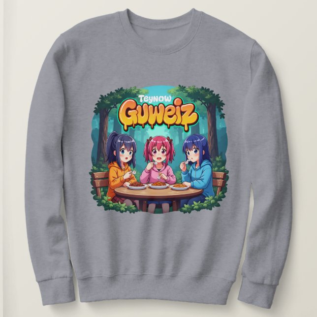 Sudadera Donde Anime Conoce 🌟 De Estilo De Vida (Anverso del diseño)