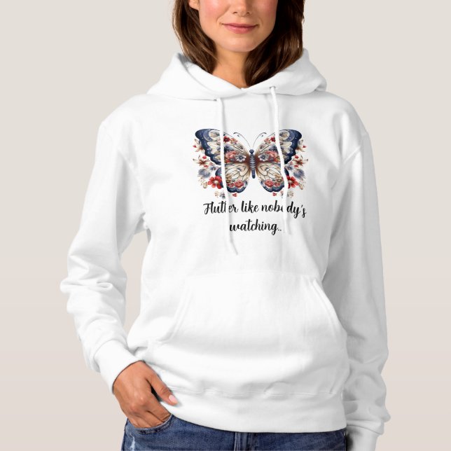 Sudadera Donde florecen las alas: un cuento de gracia (Anverso)