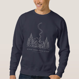 Sudadera Donde la Nieve se Encuentra con la Camiseta de Art