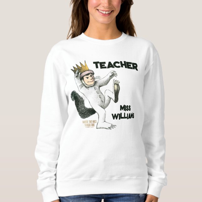Sudadera Donde los monstruos bailan Profesor (Anverso)