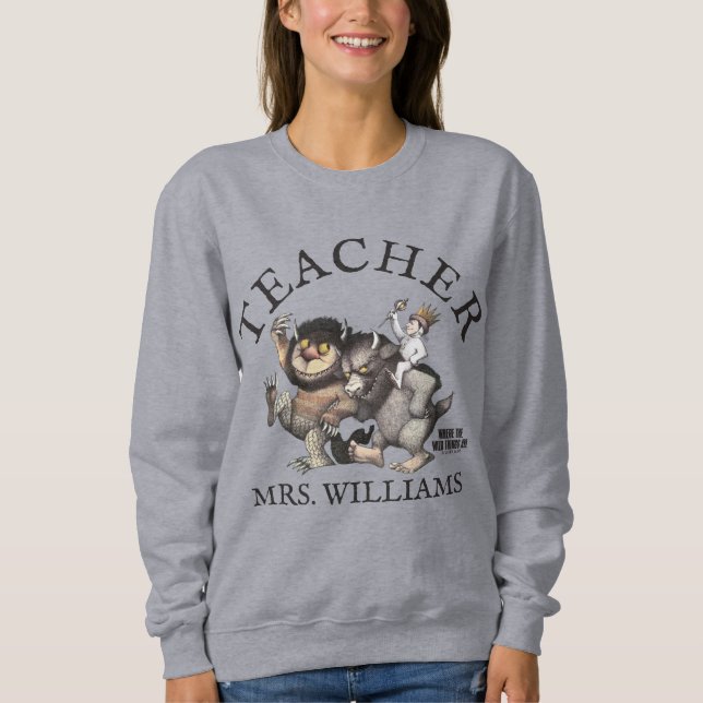 Sudadera Donde los monstruos habitan Profesor (Anverso)