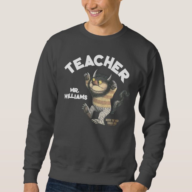 Sudadera Donde los monstruos nos esperan Profesor (Anverso)