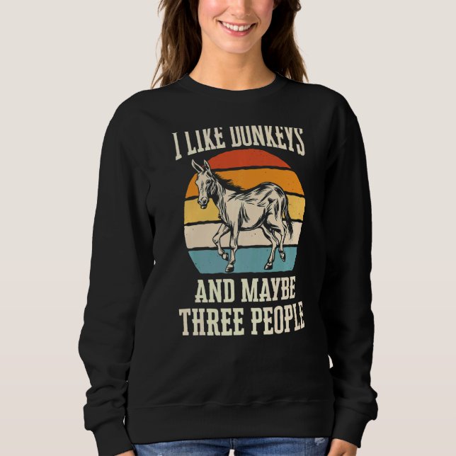 Sudadera Donkey Animal Premium (Anverso)