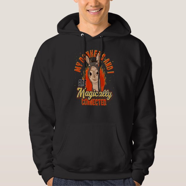 Sudadera Donkey Granjero de animales de granja de burros (Anverso)